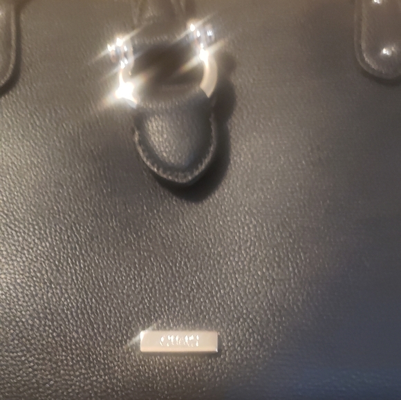 Chaps black satchel NWT with strap - Picture 2 of 5